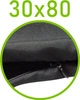 Czarny \ 80 x 30 cm