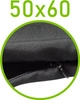 Czarny \ 60 x 50 cm