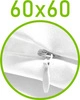Biały \ 60 x 60 cm