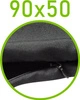 Czarny \ 50 x 90 cm