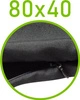 Czarny \ 40 x 80 cm