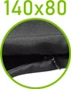 Czarny \ 80 x 140 cm