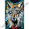 Poduszka obraz Katori Art ,,My blue eyed Wolf" 2025