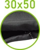 Czarny \ 50 x 30 cm