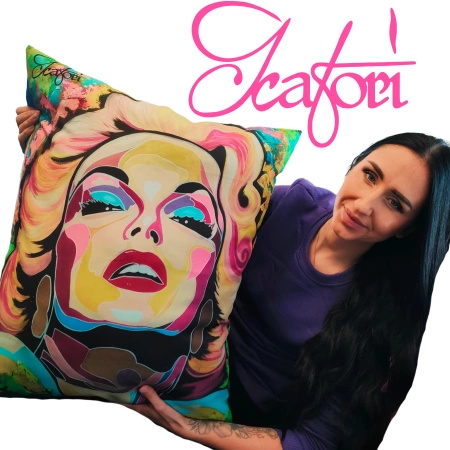 Poduszka obraz Katori Art ,,Lady Tiger" 2025