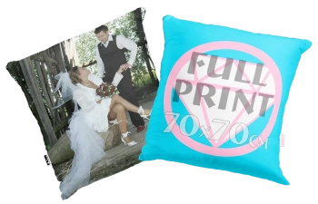 HIT Poduszka z nadrukiem FULL 70x70 foto poszewka z logo wyjątkowy prezent na ślub