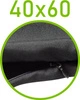 Czarny \ 60 x 40 cm