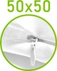 Biały \ 50 x 50 cm