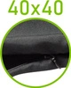 Czarny \ 40 x 40 cm