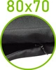 Czarny \ 70 x 80 cm