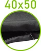Czarny \ 50 x 40 cm