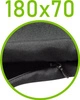 Czarny \ 70 x 180 cm