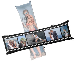 Poduszka z kolażem 40x140 foto poszewka ze zdjęciem 140x40 prezent dla par DAKIMAKURA REM