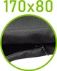 Czarny \ 80 x 170 cm