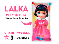Lalka przytulanka z imieniem Poduszka lalka dla dziewczynki prezent