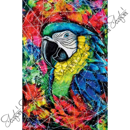 Poduszka obraz Katori Art ,,My great parrot" 2024