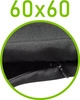 Czarny \ 60 x 60 cm