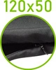 Czarny \ 50 x 120 cm