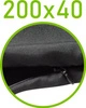 Czarny \ 40 x 200 cm