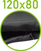 Czarny \ 80 x 120 cm