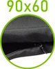 Czarny \ 60 x 90 cm
