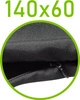 Czarny \ 60 x 140 cm