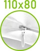 Biały \ 80 x 110 cm