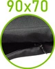 Czarny \ 70 x 90 cm