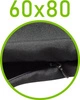 Czarny \ 80 x 60 cm