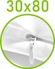Biały \ 80 x 30 cm