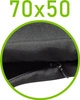 Czarny \ 50 x 70 cm