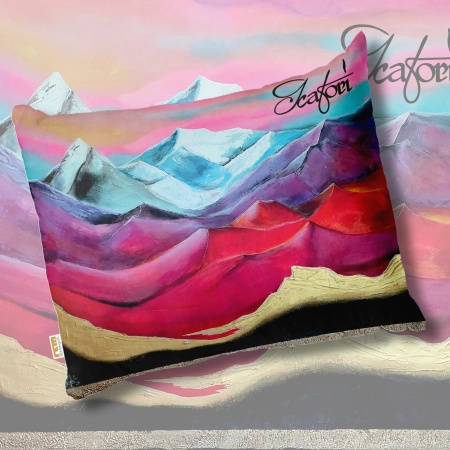 Poduszka obraz Katori Art ,,My dreamy mountains" 2024