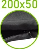 Czarny \ 50 x 200 cm