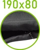 Czarny \ 80 x 190 cm