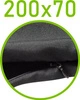 Czarny \ 70 x 200 cm