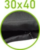 Czarny \ 40 x 30 cm