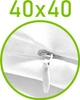 Biały \ 40 x 40 cm