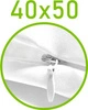 Biały \ 50 x 40 cm