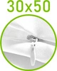 Biały \ 50 x 30 cm