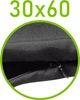 Czarny \ 60 x 30 cm