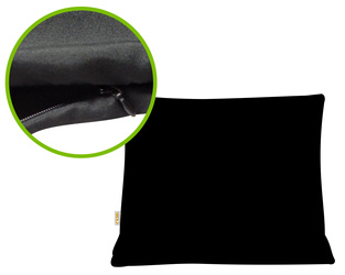 70x90 Czarne poszycie NA SUWAK do wsadu dużej poduszki czarna poszwa z regulacją 90x70 REM sen