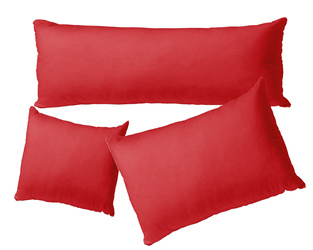Poszewka CZERWONA na suwak powłoczka szybkoschnąca na poduszkę poszewka w kolorze czerwonym WSZYSTKIE ROZMIARY