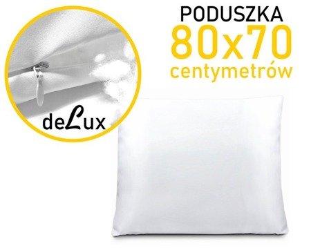 Poduszka 70x80 deLux REM sen NA SUWAK regulowany wkład antyalergiczny wypełnienie do poszewki 80x70 duża poduszka
