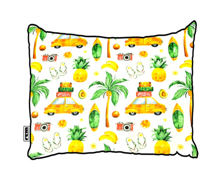 Wakacyjna Bawełniana poszewka na poduszkę do spania palmy ananasy podróż podszewka pościelowa 100% COTTON